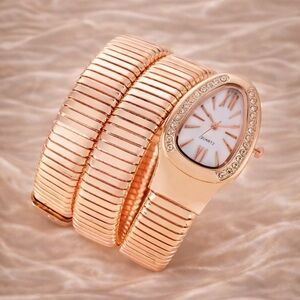 Serpenti Rose Gold Snake Wrap Elegant Watch